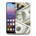 Дизайнерский силиконовый с усиленными углами чехол для Huawei P20 Pro Текстуры денег