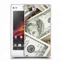 Дизайнерский пластиковый чехол для Sony Xperia L Текстуры денег