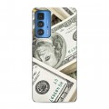 Дизайнерский силиконовый чехол для Motorola Edge 20 Pro Текстуры денег