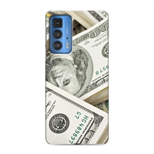 Дизайнерский силиконовый чехол для Motorola Edge 20 Pro Текстуры денег