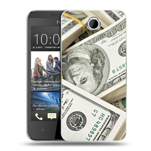 Дизайнерский силиконовый чехол для HTC Desire 300 Текстуры денег