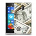 Дизайнерский пластиковый чехол для Microsoft Lumia 435 Текстуры денег