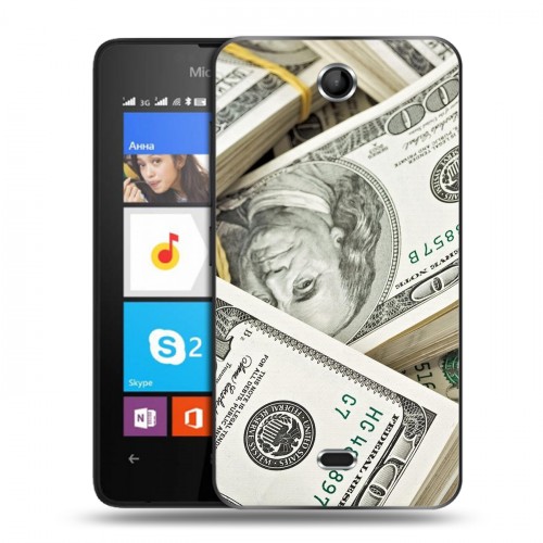 Дизайнерский силиконовый чехол для Microsoft Lumia 430 Dual SIM Текстуры денег