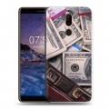 Дизайнерский пластиковый чехол для Nokia 7 Plus Текстуры денег