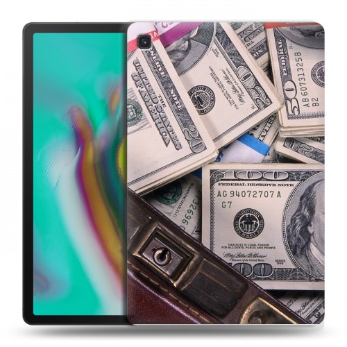 Дизайнерский силиконовый чехол для Samsung Galaxy Tab S5e Текстуры денег