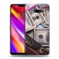 Дизайнерский пластиковый чехол для LG G8 ThinQ Текстуры денег