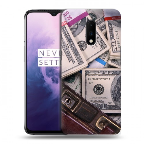 Дизайнерский пластиковый чехол для OnePlus 7 Текстуры денег