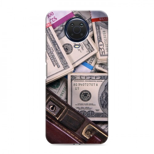 Дизайнерский пластиковый чехол для Nokia G20 Текстуры денег