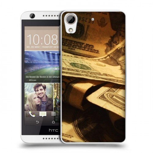Дизайнерский пластиковый чехол для HTC Desire 626 Текстуры денег