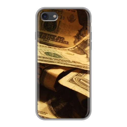Дизайнерский силиконовый чехол для Iphone 7 Текстуры денег