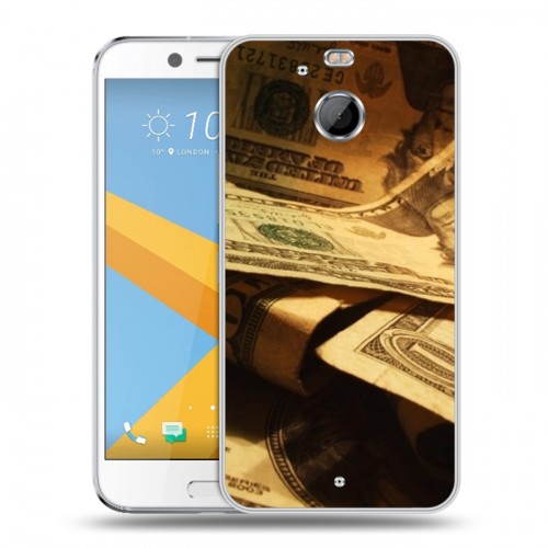 Дизайнерский пластиковый чехол для HTC 10 evo Текстуры денег