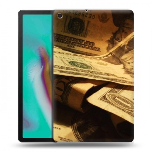 Дизайнерский пластиковый чехол для Samsung Galaxy Tab A 10.1 (2019) Текстуры денег