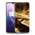 Дизайнерский пластиковый чехол для OnePlus 7 Текстуры денег