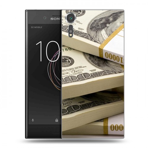 Дизайнерский пластиковый чехол для Sony Xperia XZs Текстуры денег