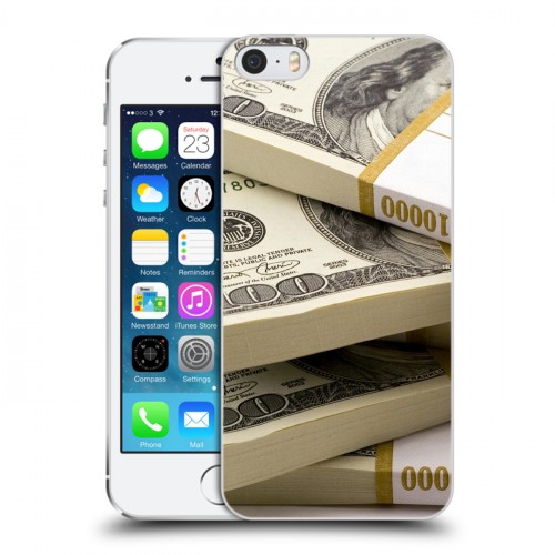 Дизайнерский пластиковый чехол для Iphone 5s Текстуры денег