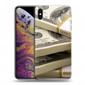 Дизайнерский силиконовый чехол для Iphone Xs Max Текстуры денег