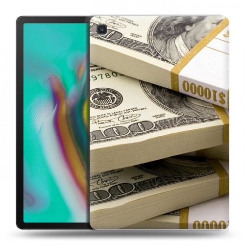Дизайнерский пластиковый чехол для Samsung Galaxy Tab S5e Текстуры денег