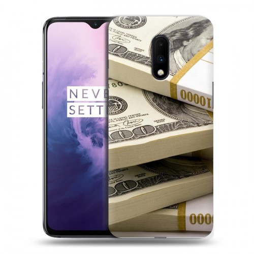 Дизайнерский пластиковый чехол для OnePlus 7 Текстуры денег