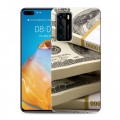 Дизайнерский пластиковый чехол для Huawei P40 Текстуры денег