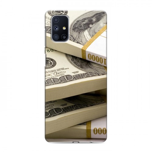 Дизайнерский силиконовый с усиленными углами чехол для Samsung Galaxy M51 Текстуры денег