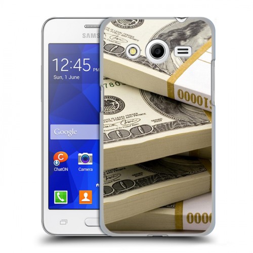 Дизайнерский пластиковый чехол для Samsung Galaxy Core 2 Текстуры денег