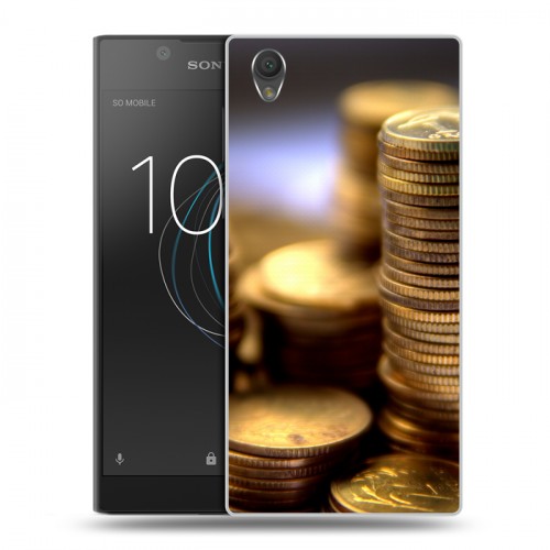 Дизайнерский пластиковый чехол для Sony Xperia L1 Текстуры денег