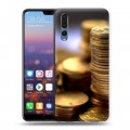 Дизайнерский силиконовый с усиленными углами чехол для Huawei P20 Pro Текстуры денег