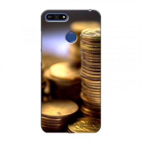 Дизайнерский силиконовый чехол для Huawei Honor 7A Pro Текстуры денег