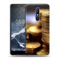 Дизайнерский пластиковый чехол для Nokia 5.1 Текстуры денег