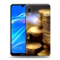 Дизайнерский пластиковый чехол для Huawei Y6 (2019) Текстуры денег