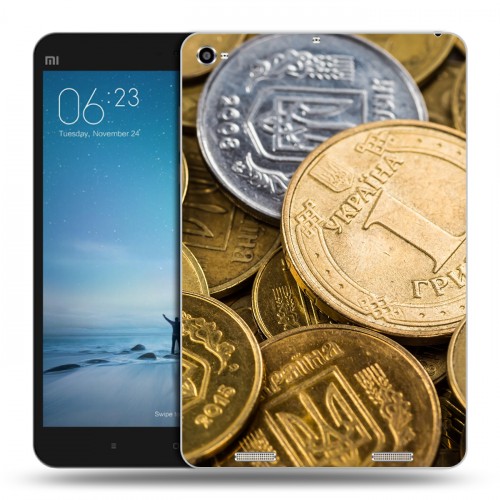 Дизайнерский силиконовый чехол для Xiaomi Mi Pad 2 Текстуры денег
