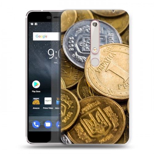 Дизайнерский пластиковый чехол для Nokia 6 (2018) Текстуры денег