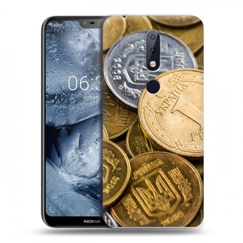 Дизайнерский пластиковый чехол для Nokia 6.1 Plus Текстуры денег