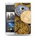 Дизайнерский пластиковый чехол для HTC One (M7) Dual SIM Текстуры денег
