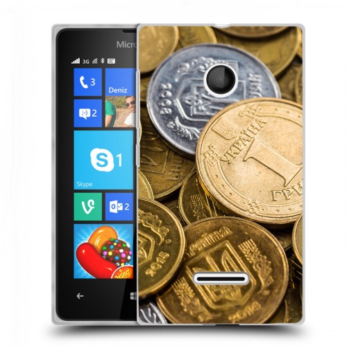 Дизайнерский пластиковый чехол для Microsoft Lumia 435 Текстуры денег