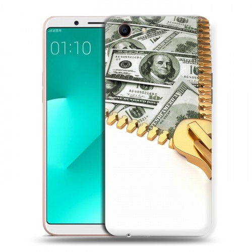 Дизайнерский пластиковый чехол для OPPO A83 Текстуры денег