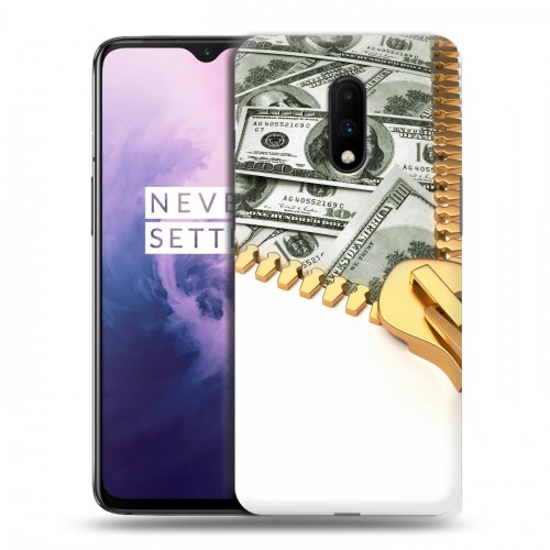 Дизайнерский пластиковый чехол для OnePlus 7 Текстуры денег