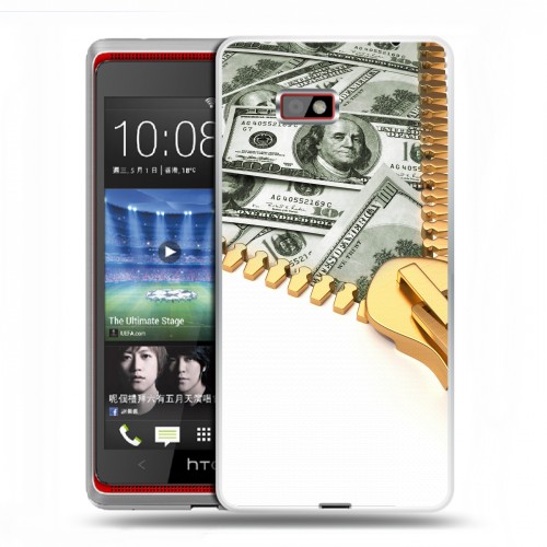 Дизайнерский силиконовый чехол для HTC Desire 600 Текстуры денег