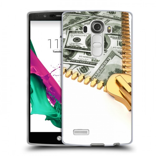 Дизайнерский пластиковый чехол для LG G4 Текстуры денег
