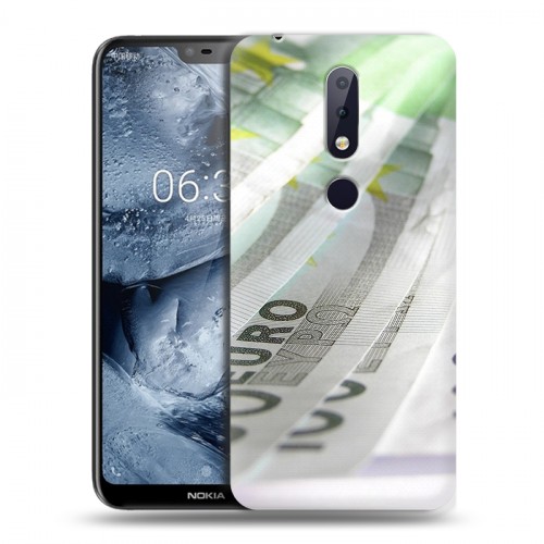 Дизайнерский пластиковый чехол для Nokia 6.1 Plus Текстуры денег