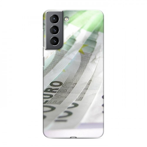 Дизайнерский пластиковый чехол для Samsung Galaxy S21 Текстуры денег