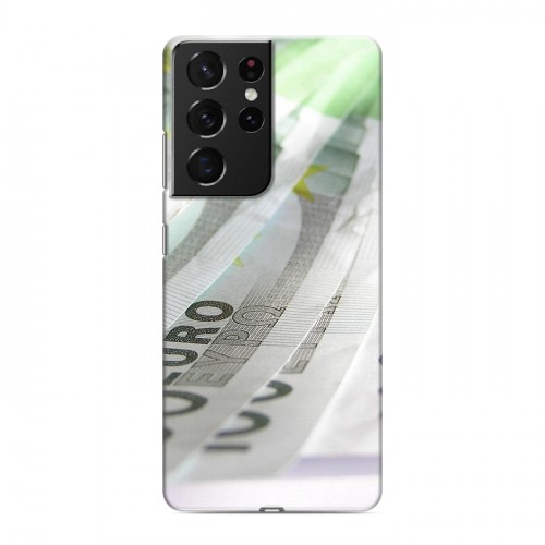 Дизайнерский пластиковый чехол для Samsung Galaxy S21 Ultra Текстуры денег