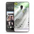 Дизайнерский пластиковый чехол для HTC Desire 700 Текстуры денег