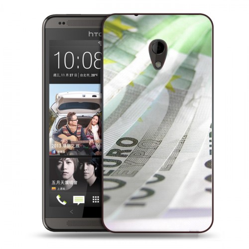 Дизайнерский пластиковый чехол для HTC Desire 700 Текстуры денег