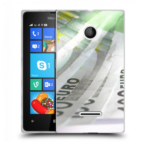 Дизайнерский пластиковый чехол для Microsoft Lumia 435 Текстуры денег