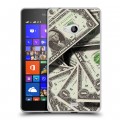 Дизайнерский пластиковый чехол для Microsoft Lumia 540 Текстуры денег