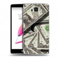 Дизайнерский силиконовый чехол для LG G4 Stylus Текстуры денег