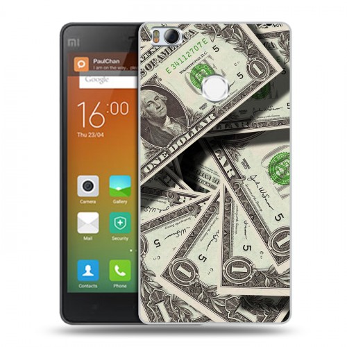 Дизайнерский пластиковый чехол для Xiaomi Mi4S Текстуры денег