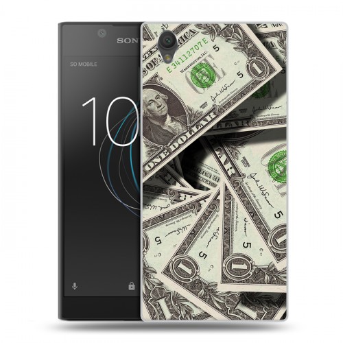 Дизайнерский пластиковый чехол для Sony Xperia L1 Текстуры денег