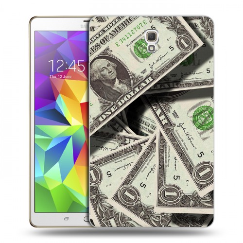 Дизайнерский силиконовый чехол для Samsung Galaxy Tab S 8.4 Текстуры денег